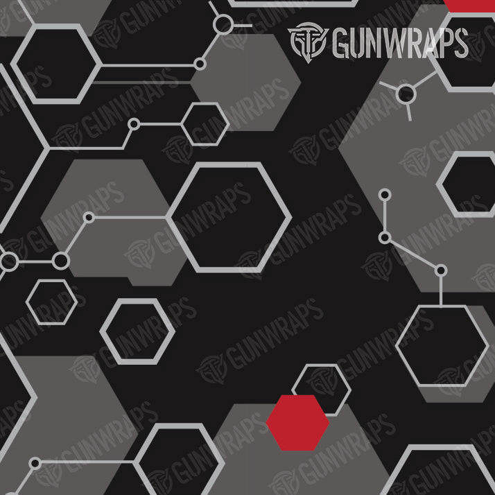 Rifle Hex DNA Red Gun Skin Pattern