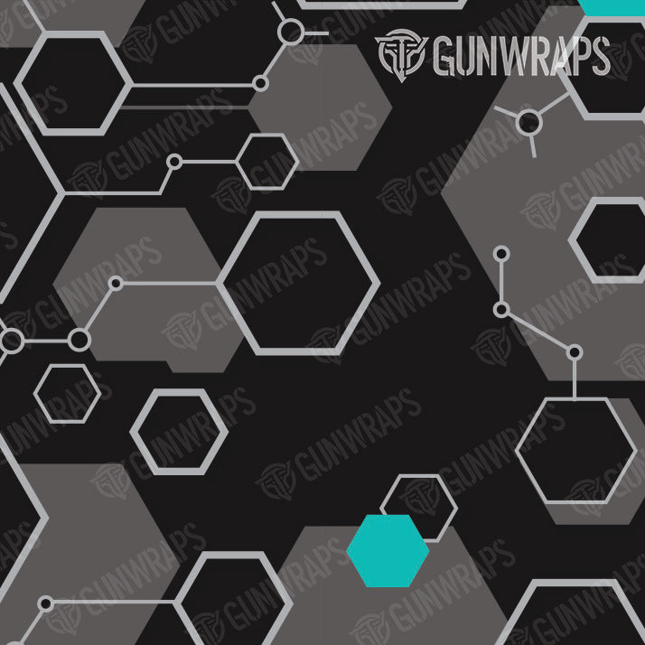 Rifle Hex DNA Tiffany Blue Gun Skin Pattern