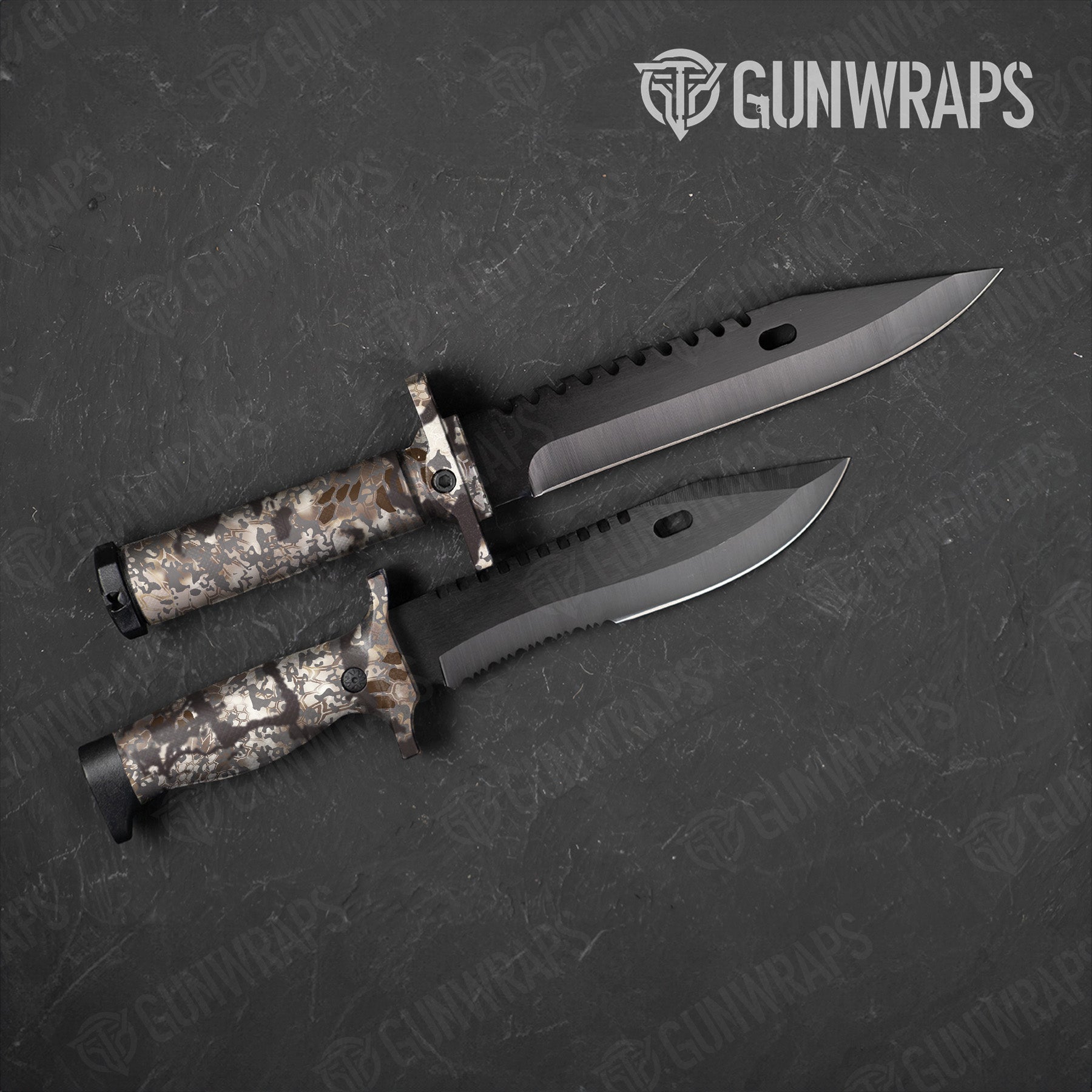 Knife Kryptek Driftwood Camo Gear Skin Vinyl Wrap