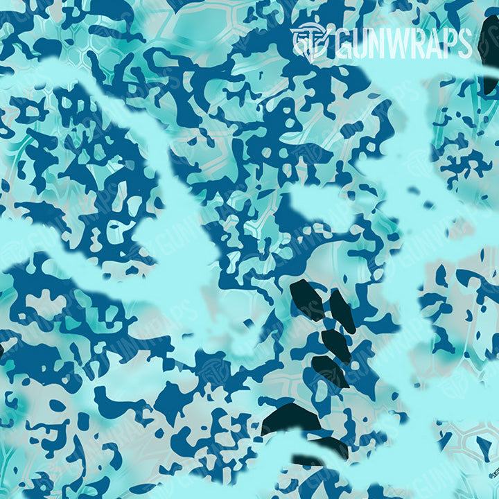 AR 15 Kryptek Obskura Glacier Camo Gun Skin Pattern