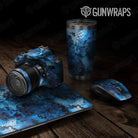 Universal Sheet Kryptek Blue Lightning Camo Gun Skin Pattern