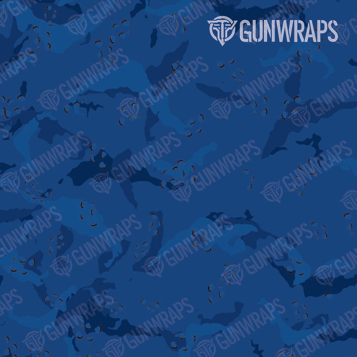 AR 15 Battle Storm Elite Blue Camo Gun Skin Pattern