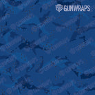 AR 15 Mag & Mag Well Battle Storm Elite Blue Camo Gun Skin Pattern