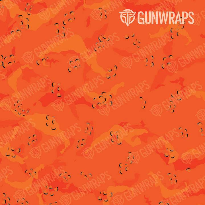 AR 15 Battle Storm Elite Orange Camo Gun Skin Pattern