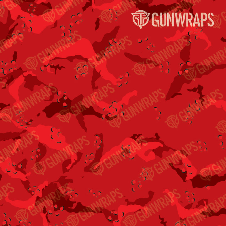 AR 15 Battle Storm Elite Red Camo Gun Skin Pattern