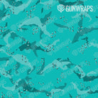 Universal Sheet Battle Storm Elite Tiffany Blue Camo Gun Skin Pattern