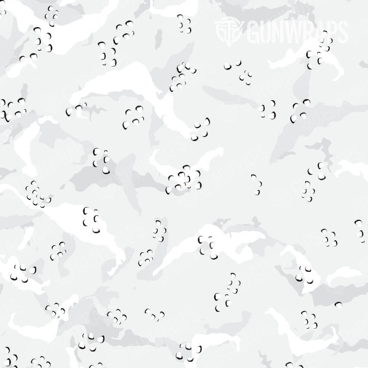 AR 15 Battle Storm Elite White Camo Gun Skin Pattern