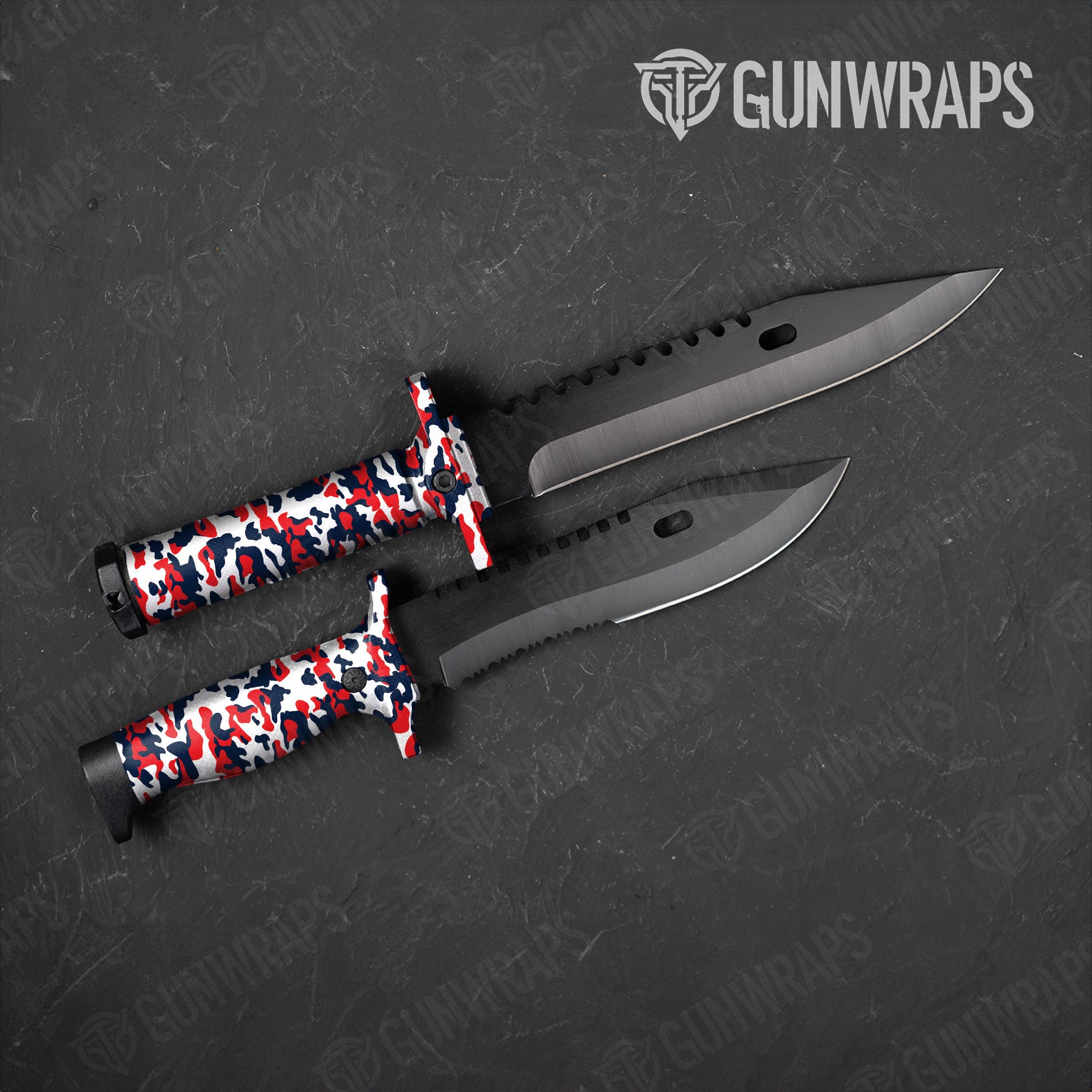 Classic America Camo Knife Gear Skin Vinyl Wrap