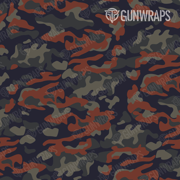 Rifle Classic Blue Copper Camo Gun Skin Pattern