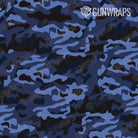 AR 15 Classic Blue Midnight Camo Gun Skin Pattern