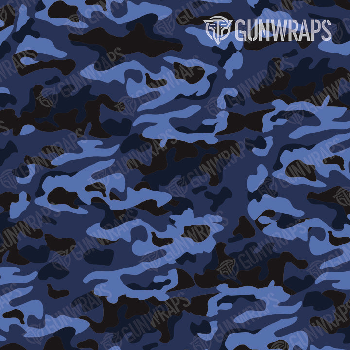 AR 15 Classic Blue Midnight Camo Gun Skin Pattern