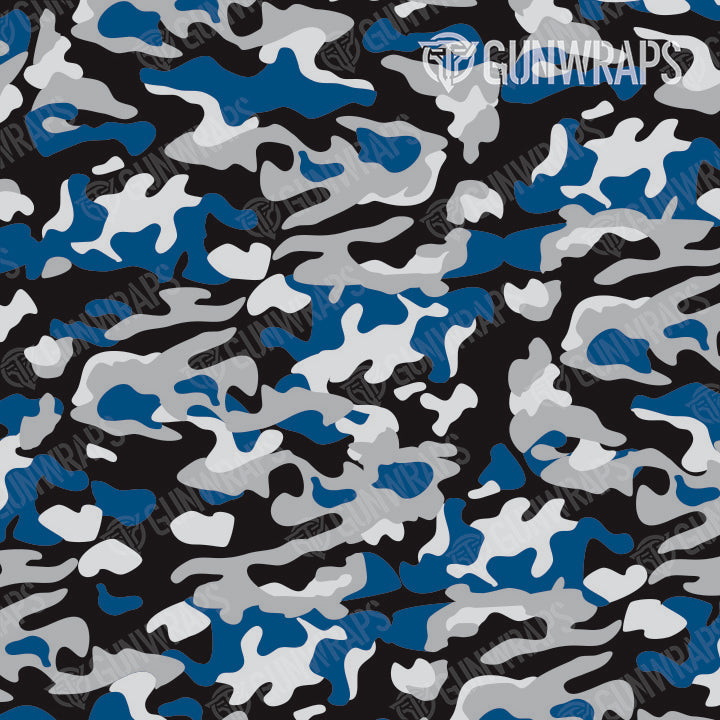 AR 15 Mag Well Classic Blue Tiger Camo Gun Skin Pattern