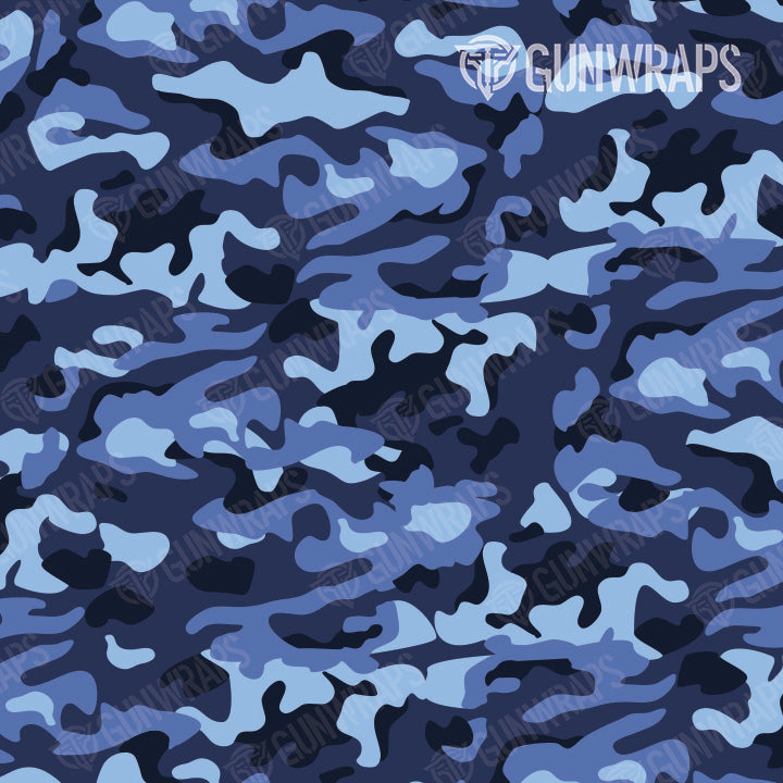 Shotgun Classic Blue Urban Night Camo Gun Skin Pattern