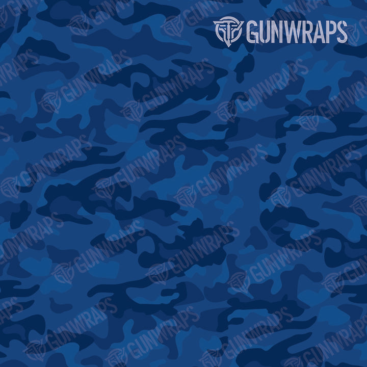 AR 15 Classic Elite Blue Camo Gun Skin Pattern