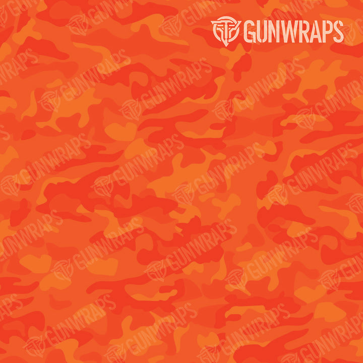 AR 15 Mag Well Classic Elite Orange Camo Gun Skin Pattern