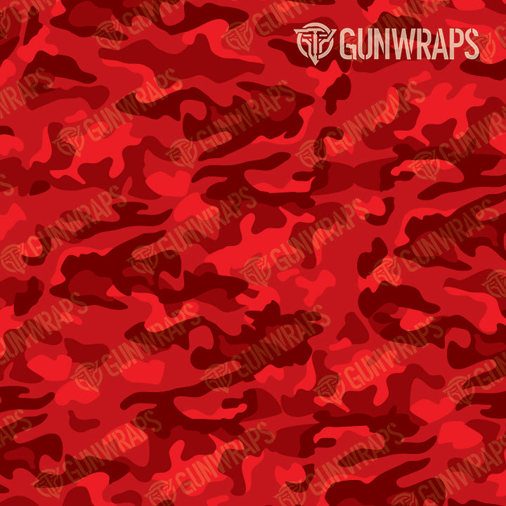 AR 15 Classic Elite Red Camo Gun Skin Pattern