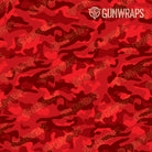 AR 15 Mag & Mag Well Classic Elite Red Camo Gun Skin Pattern