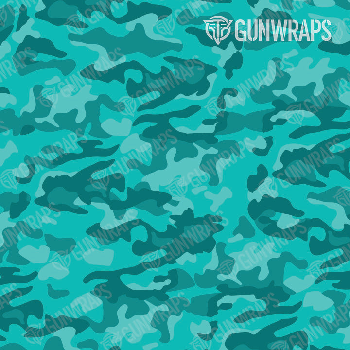 Universal Sheet Classic Elite Tiffany Blue Camo Gun Skin Pattern