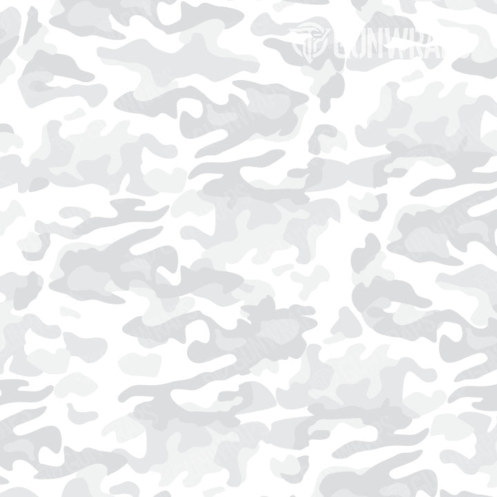 AR 15 Classic Elite White Camo Gun Skin Pattern