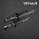 Classic Green Tiger Camo Knife Gear Skin Vinyl Wrap