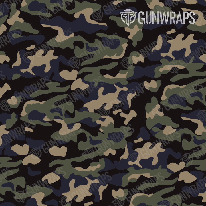 AR 15 Classic Militant Blue Camo Gun Skin Pattern