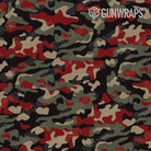 AK 47 Mag Classic Militant Red Camo Gun Skin Pattern