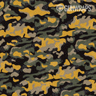 AR 15 Mag Well Classic Militant Yellow Camo Gun Skin Pattern