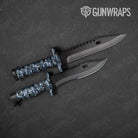 Classic Navy Camo Knife Gear Skin Vinyl Wrap