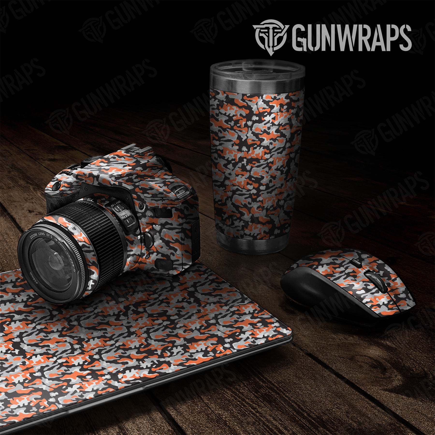 Classic Orange Tiger Camo Universal Sheet 