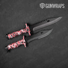 Classic Pink Camo Knife Gear Skin Vinyl Wrap