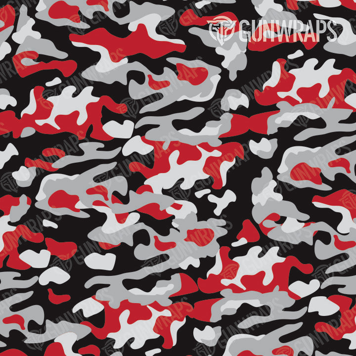 AR 15 Classic Red Tiger Camo Gun Skin Pattern