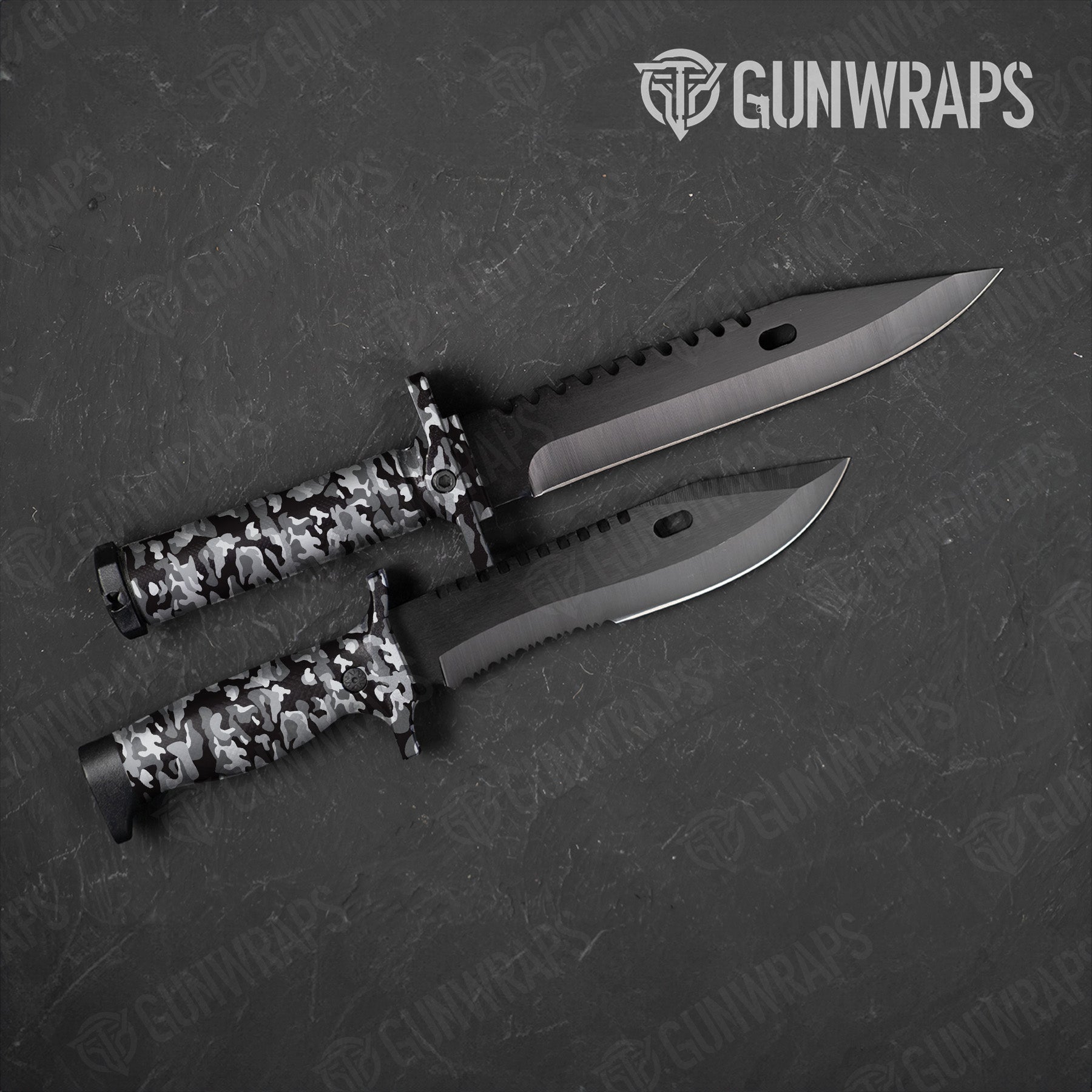 Classic Urban Night Camo Knife Gear Skin Vinyl Wrap