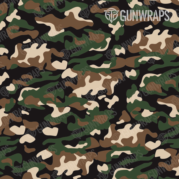 Knife Classic Woodland Camo Gear Skin Pattern