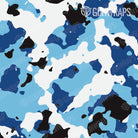 AR 15 Cumulus Baby Blue Camo Gun Skin Pattern