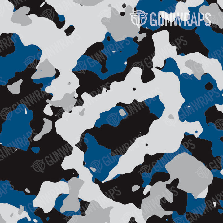 AR 15 Cumulus Blue Tiger Camo Gun Skin Pattern