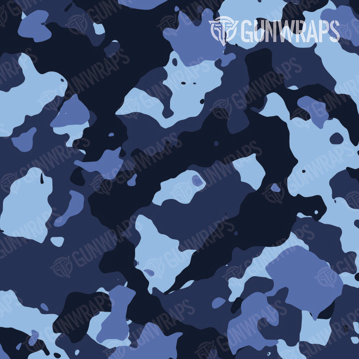 AK 47 Cumulus Blue Urban Night Camo Gun Skin Pattern