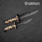 Cumulus Desert Camo Knife Gear Skin Vinyl Wrap