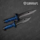 Cumulus Elite Blue Camo Knife Gear Skin Vinyl Wrap