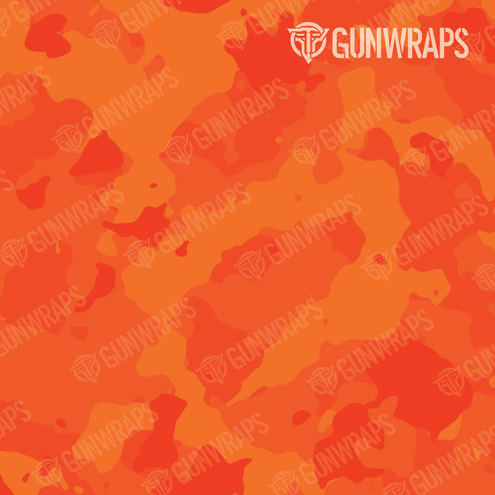 AR 15 Cumulus Elite Orange Camo Gun Skin Pattern