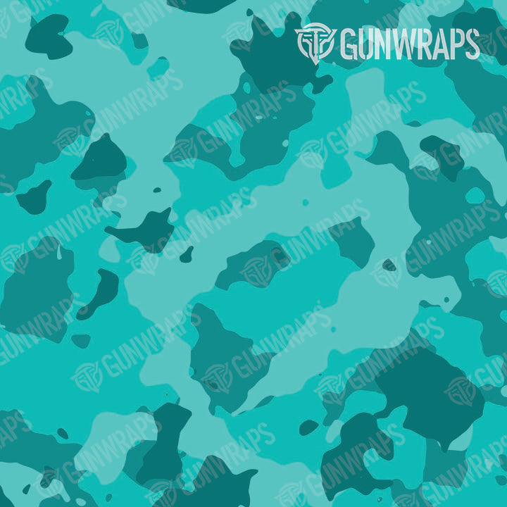 AR 15 Cumulus Elite Tiffany Blue Camo Gun Skin Pattern