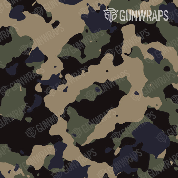 AR 15 Cumulus Militant Blue Camo Gun Skin Pattern