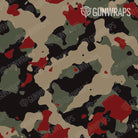 AR 15 Cumulus Militant Red Camo Gun Skin Pattern