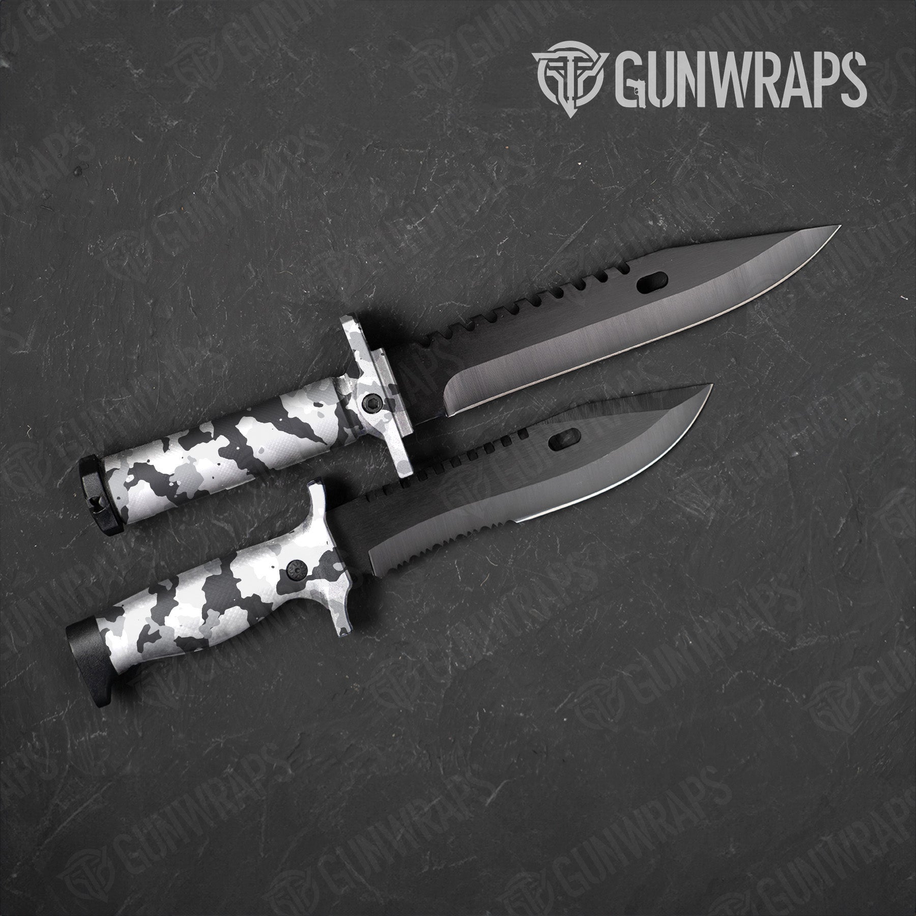 Cumulus Snow Camo Knife Gear Skin Vinyl Wrap