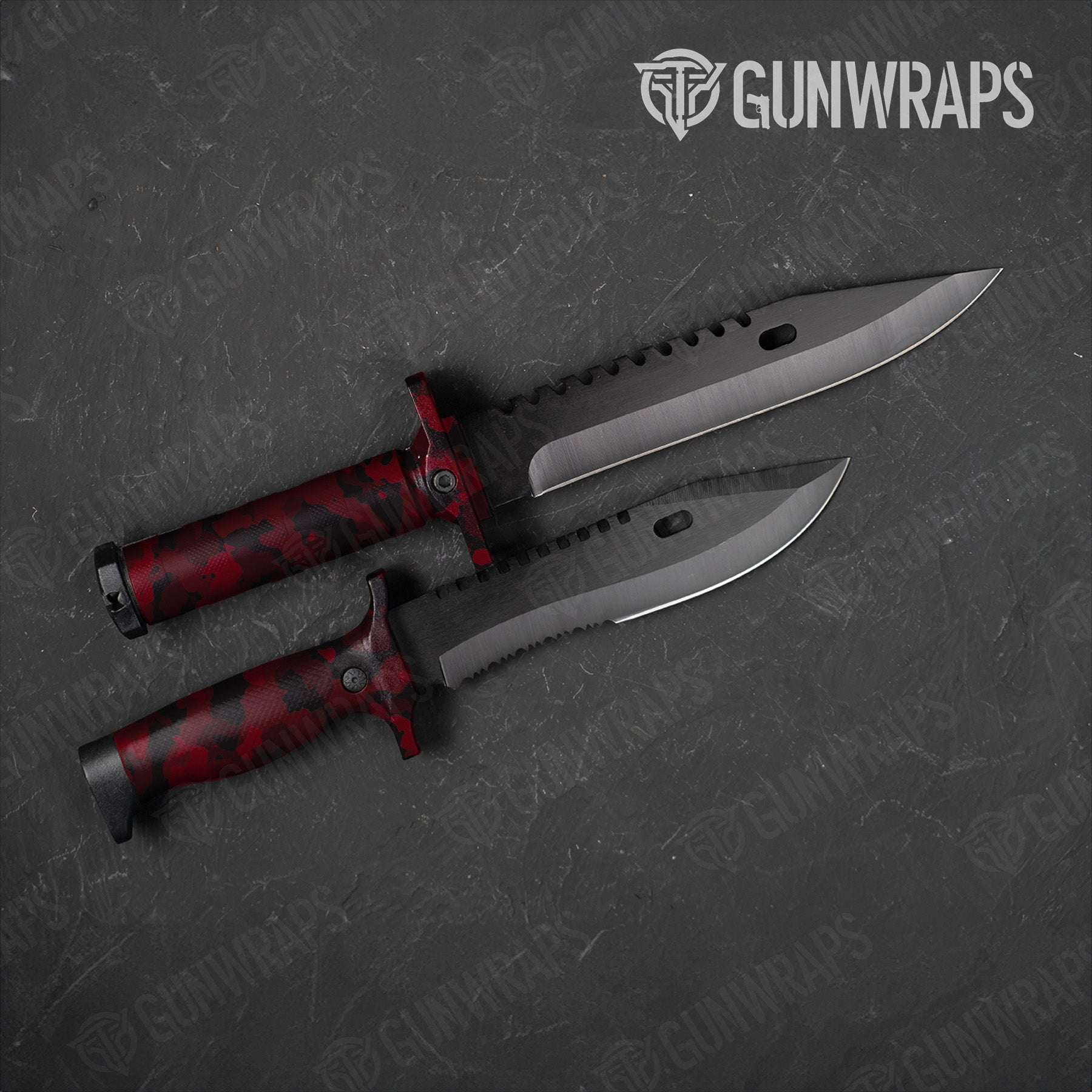 Cumulus Vampire Red Camo Knife Gear Skin Vinyl Wrap