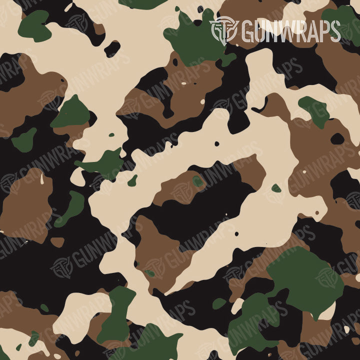 Rifle Cumulus Woodland Camo Gun Skin Pattern