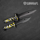 Cumulus Yellow Tiger Camo Knife Gear Skin Vinyl Wrap