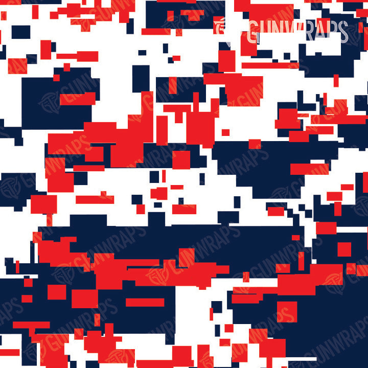 Rifle Digital America Camo Gun Skin Pattern