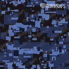 AR 15 Mag Well Digital Blue Midnight Camo Gun Skin Pattern