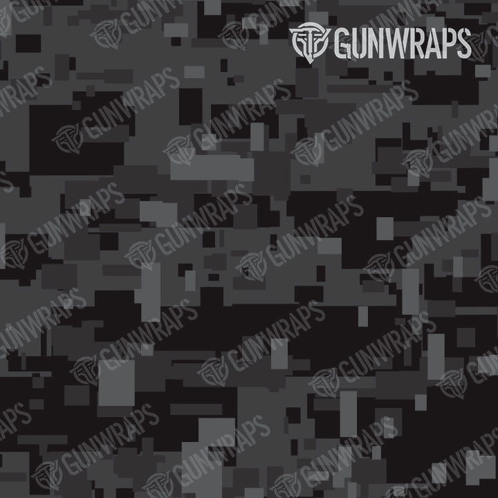 AR 15 Mag & Mag Well Digital Elite Black Camo Gun Skin Pattern