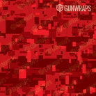 Rifle Digital Elite Red Camo Gun Skin Pattern